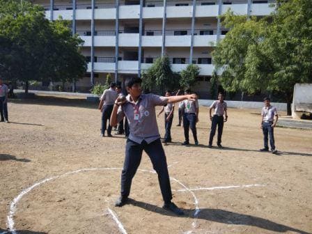X std boys Shot put throw Inter school competition 2019-20