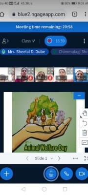World Animal Welfare Day celebrated virtually by Std. IV