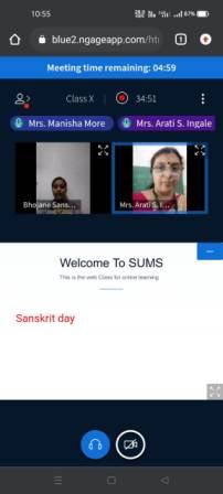 Sanskrit Day celebrated virtually by Std. X