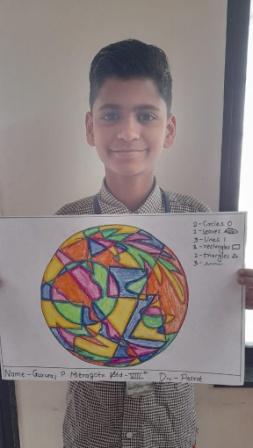 Drawing - "Design On Circle"