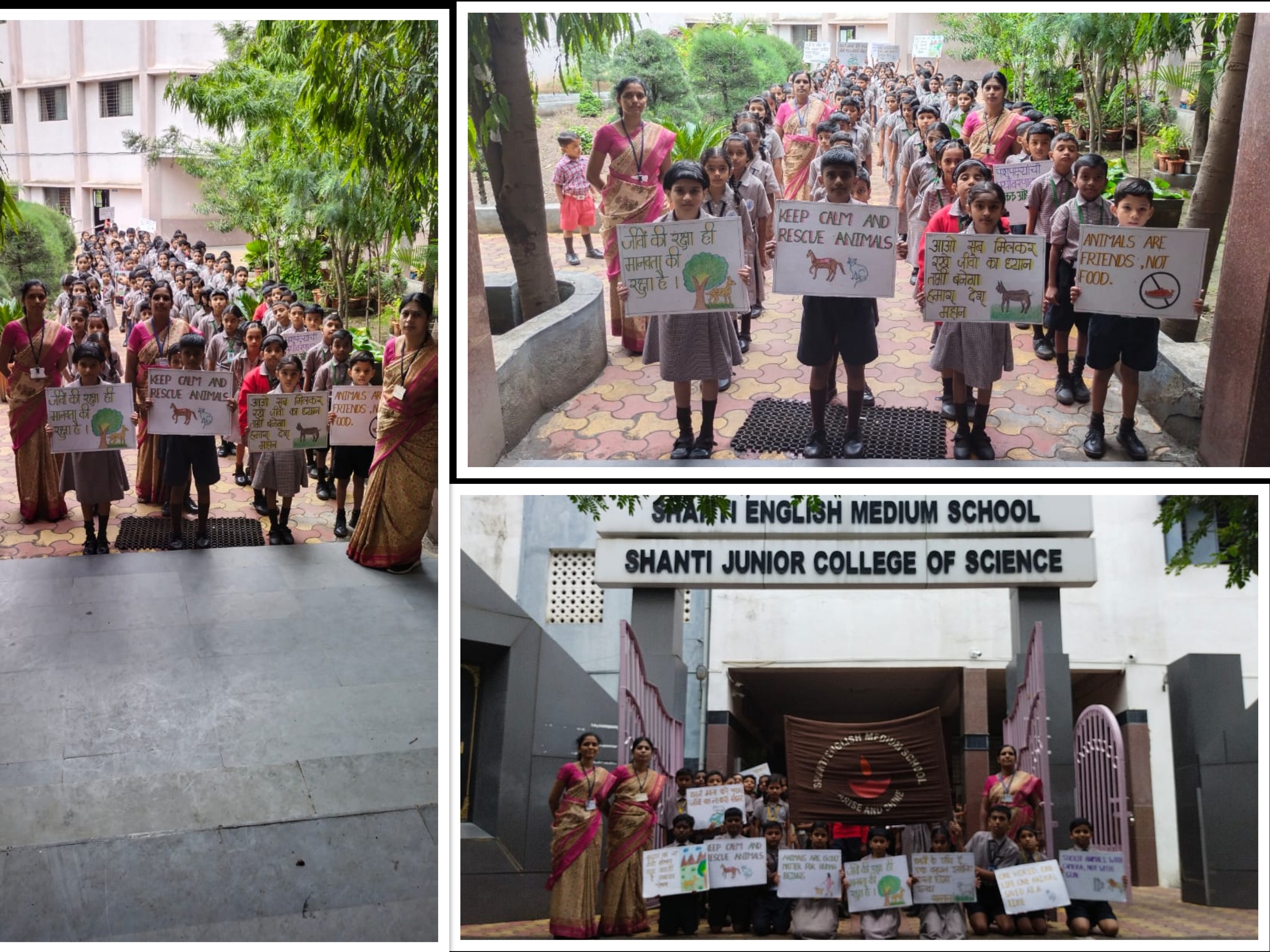 Rally - 'Save Animals' By IV std. on 28.07.23