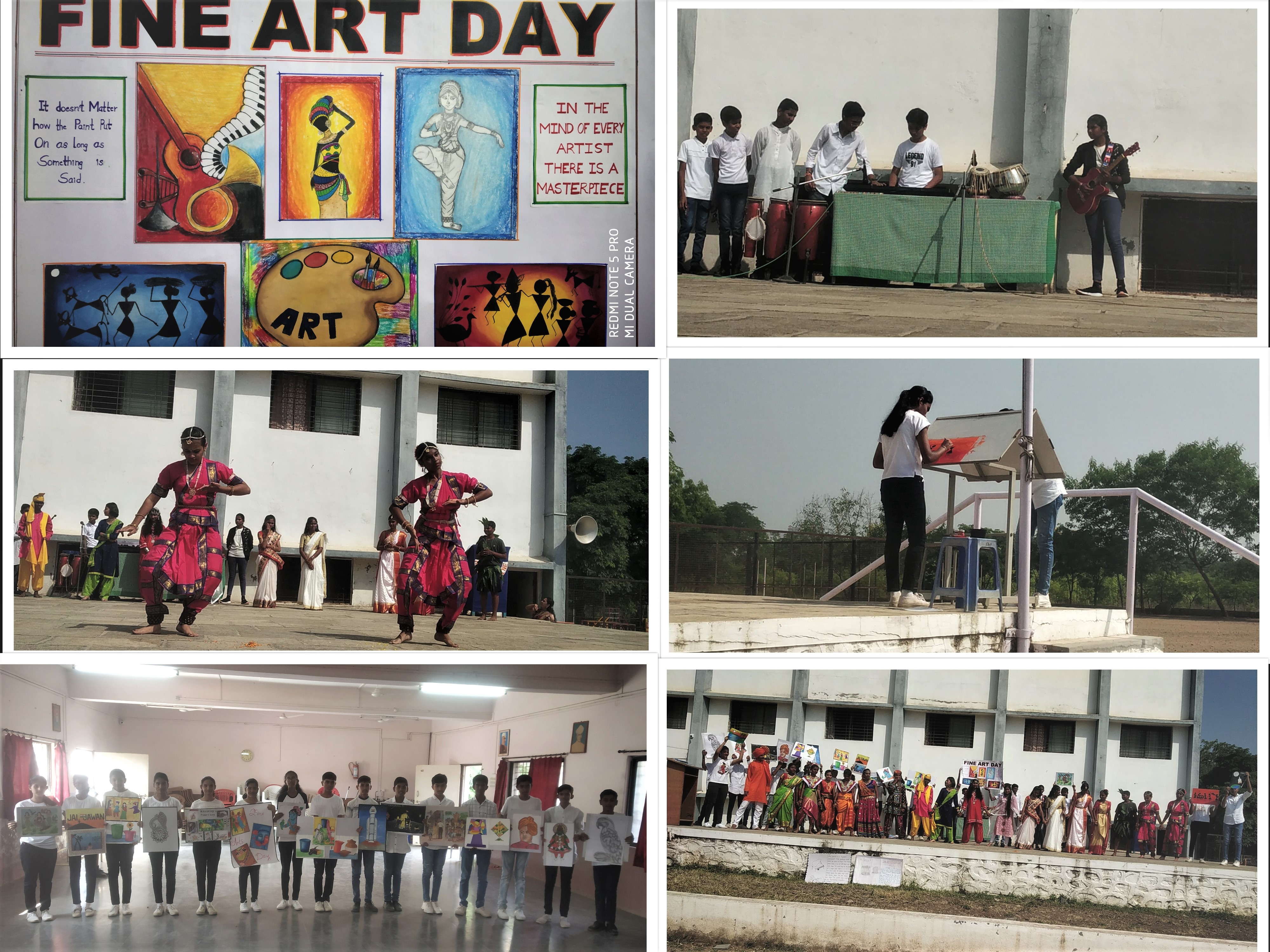 Fine Arts Day celebrated by IX std. on 01.09.23