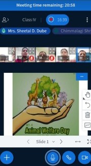 World Animal Welfare Day celebrated by IV std on 21.09.21