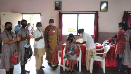 Japanese Encephalitis vaccination campaign arranged for students on 10.01.22