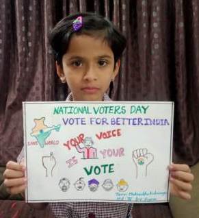 National Voters Day - Drawing Competition held on 01.02.22