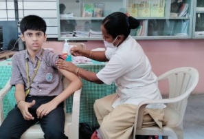 Covid-19 vaccination campaign of second dose arranged for std VI to VIII on 24.04.22