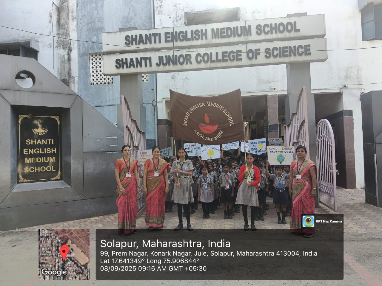 Rally-"Save Electricity, Save Energy" by II std. on 08.09.25