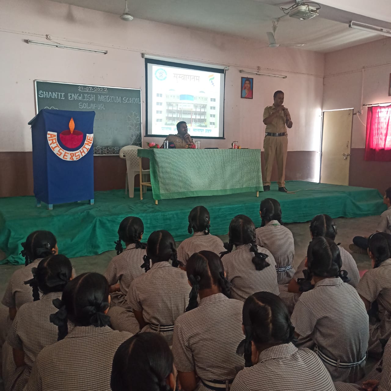 Awareness program arranged on 29.07.22 for X std on ' Cyber crime '