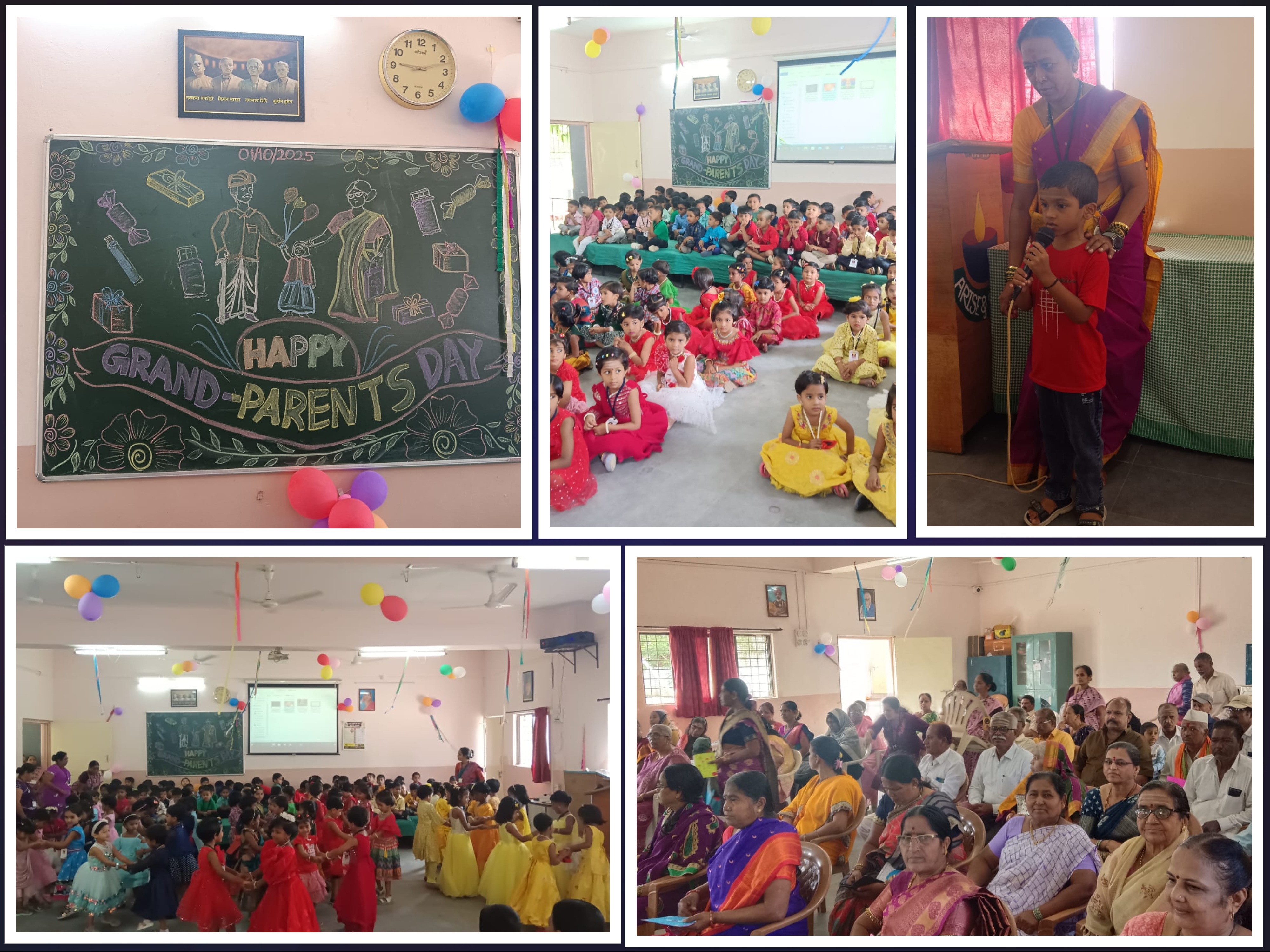 Grandparents day celebration by Pre primary on 01-10-2025