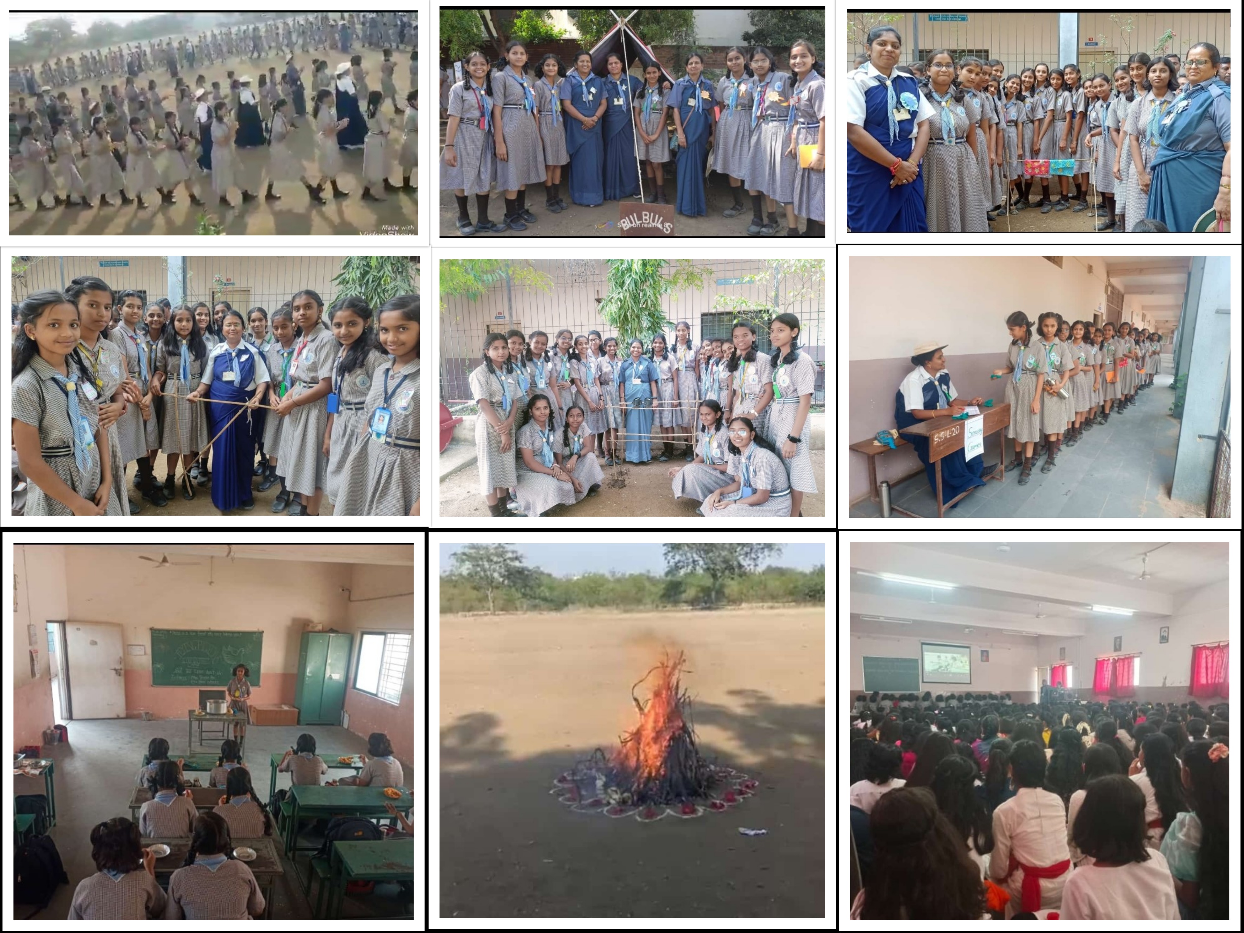 Guides & Bulbuls camp held on 02.12.23