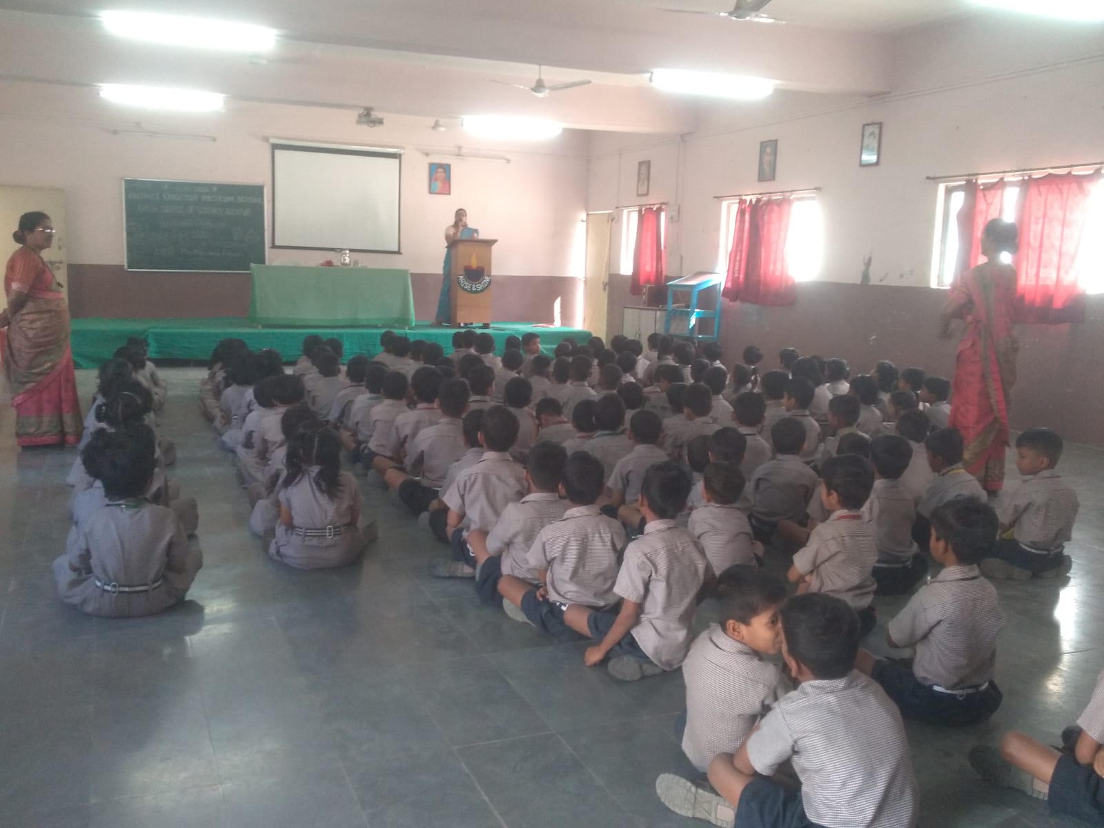 Save water awareness program by I std. on 05.02.24