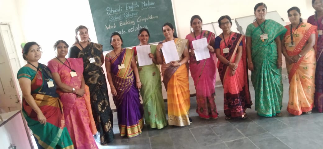 Word building competition for Pre-primary staff, Office -1 staff & Exam department staff on 05.03.24