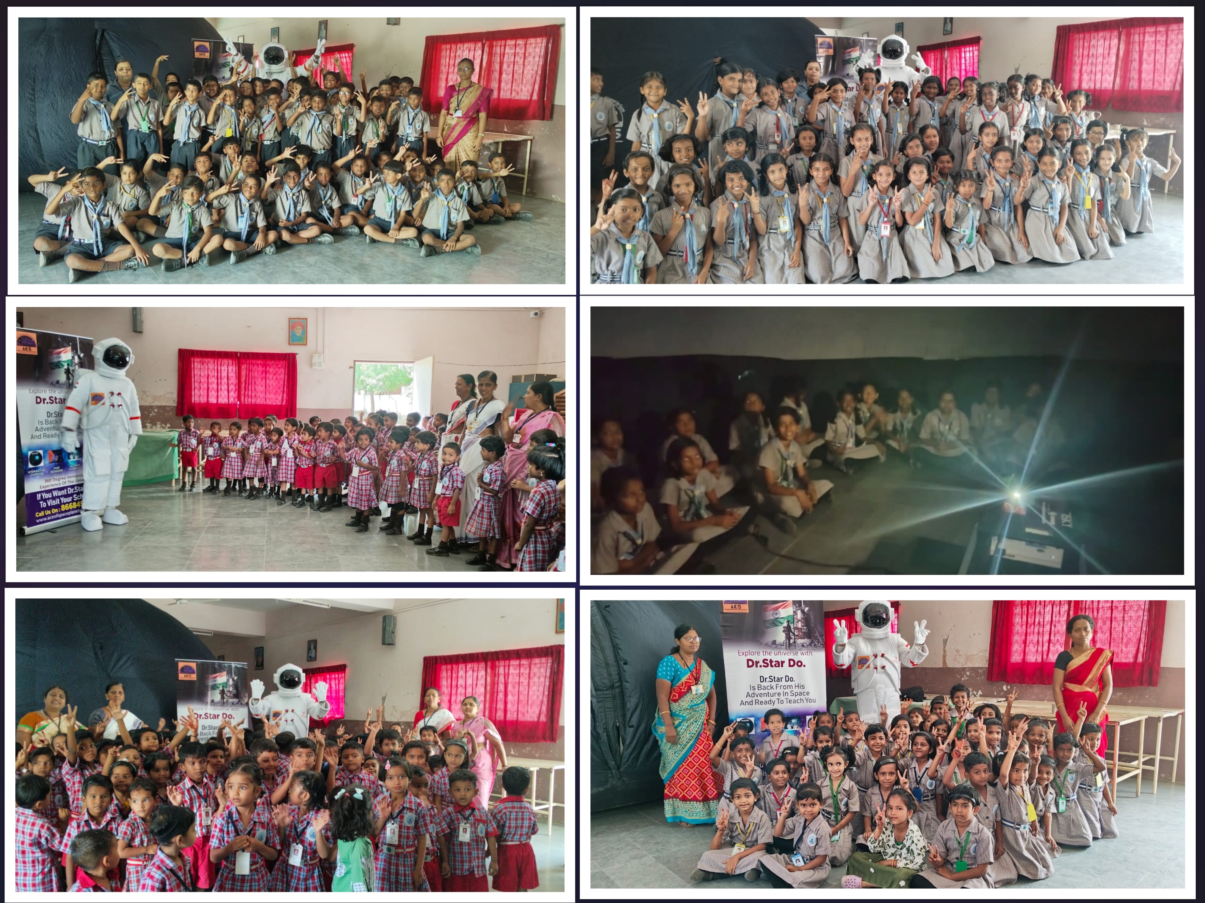 Space planetarium arranged for students between 12.08.24 to 14.08.24