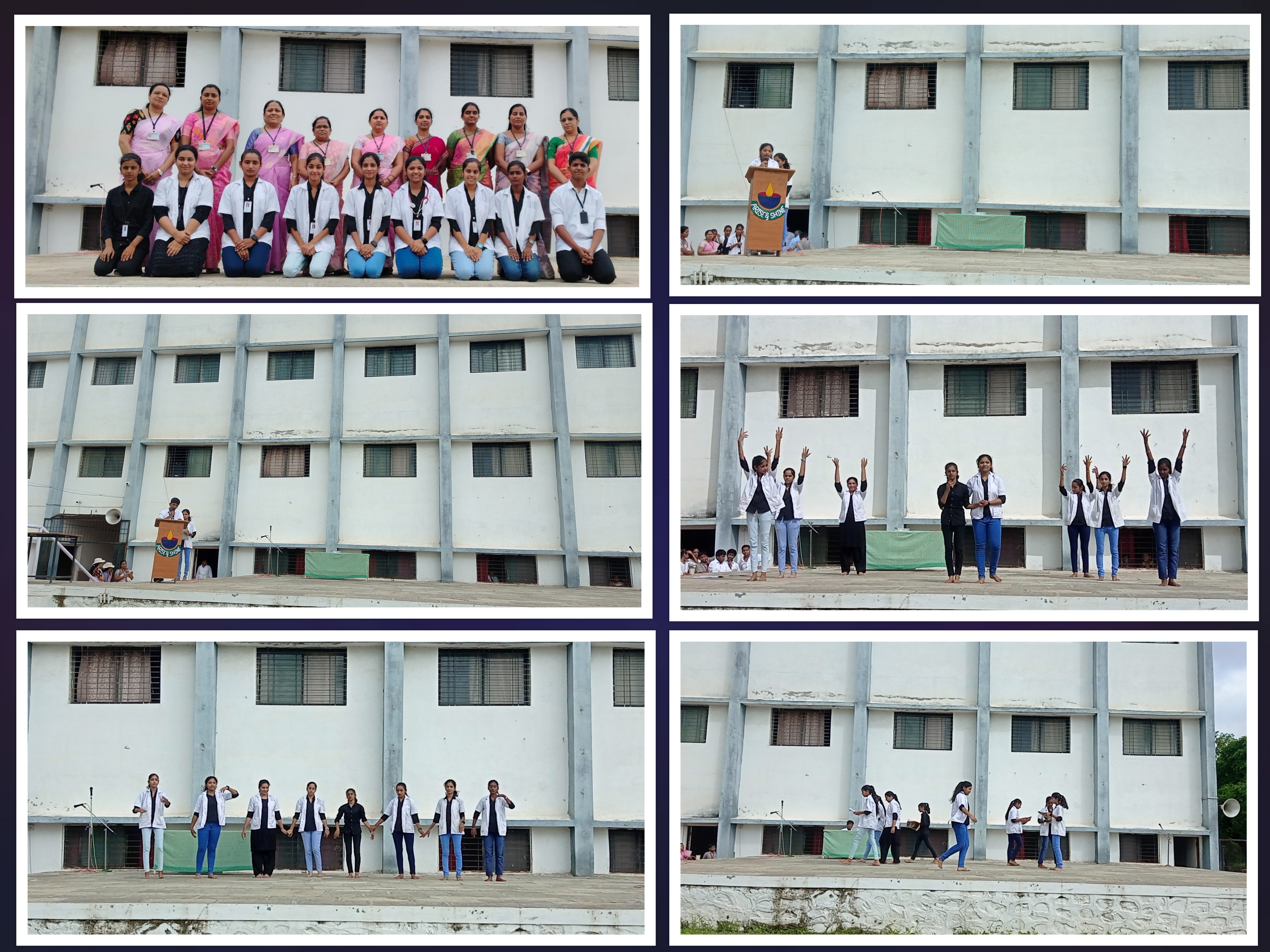 Doctors day celebration by XI & XII std students on 23.08.24