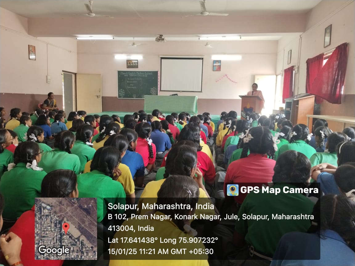 Mrs. Gaui Khate Obstetrician & gynecologist for std VII,VIII,IX Girls awareness program on 15.01.25