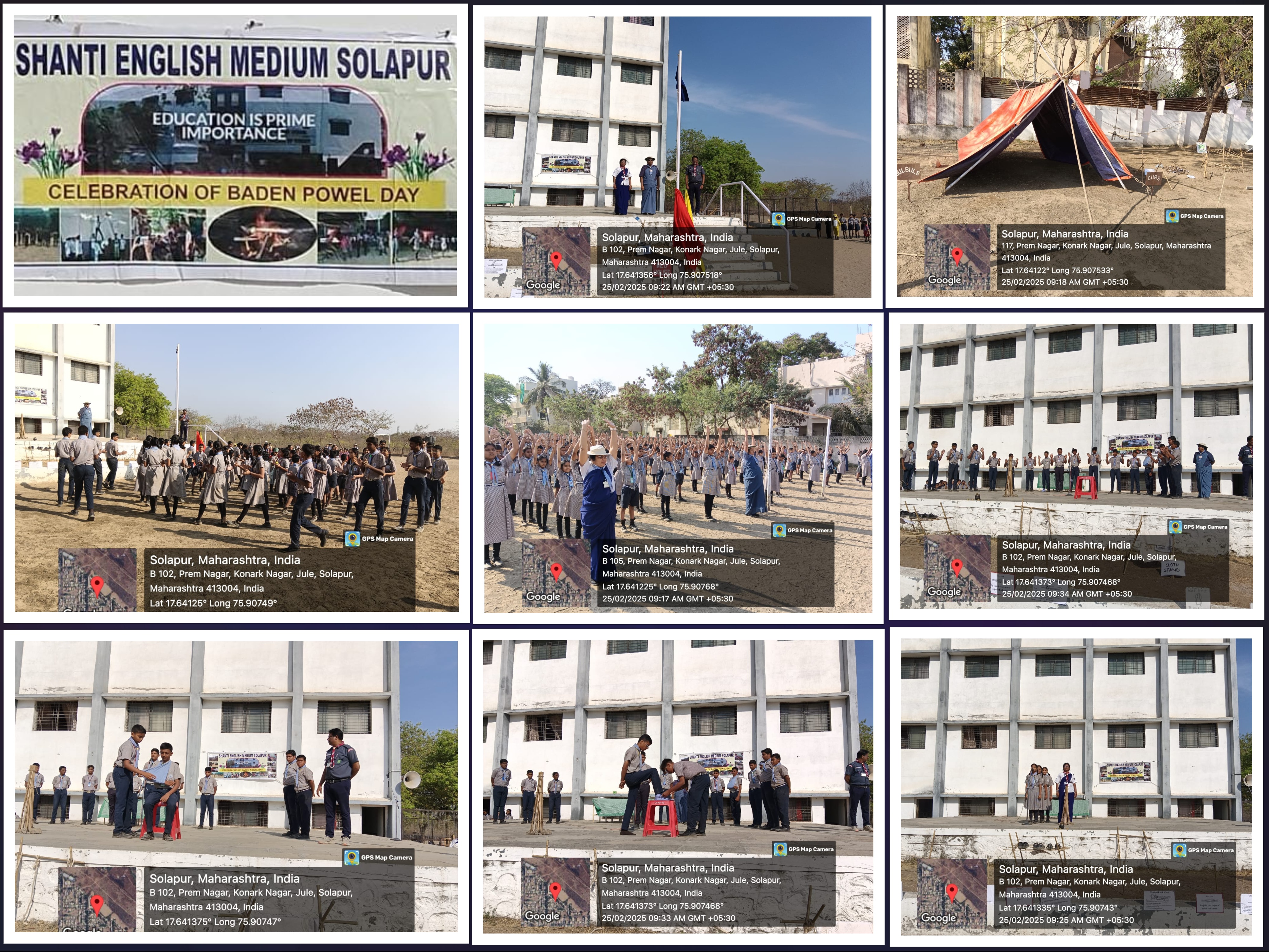 Baden Powel Day celebrated by VIII std. on 25.02.24